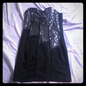 Black mini dress, size M/L